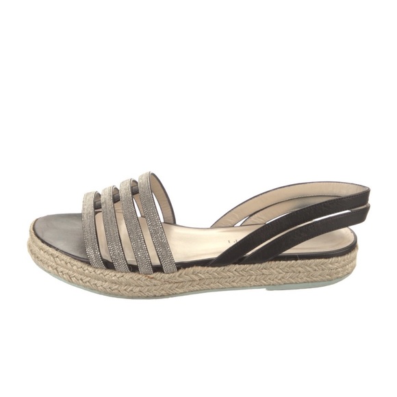 Fabiana Filippi Shoes - Fabiana Filippi Monili Pattern Espadrilles Wedges Sandals Sz 37.